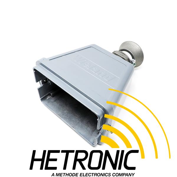 Hood Wieland 2 x 24pol. Grey<br/>2 x Bolts<br/>Straight Entry PG21 - With Cable Fitting with Bell Mouth